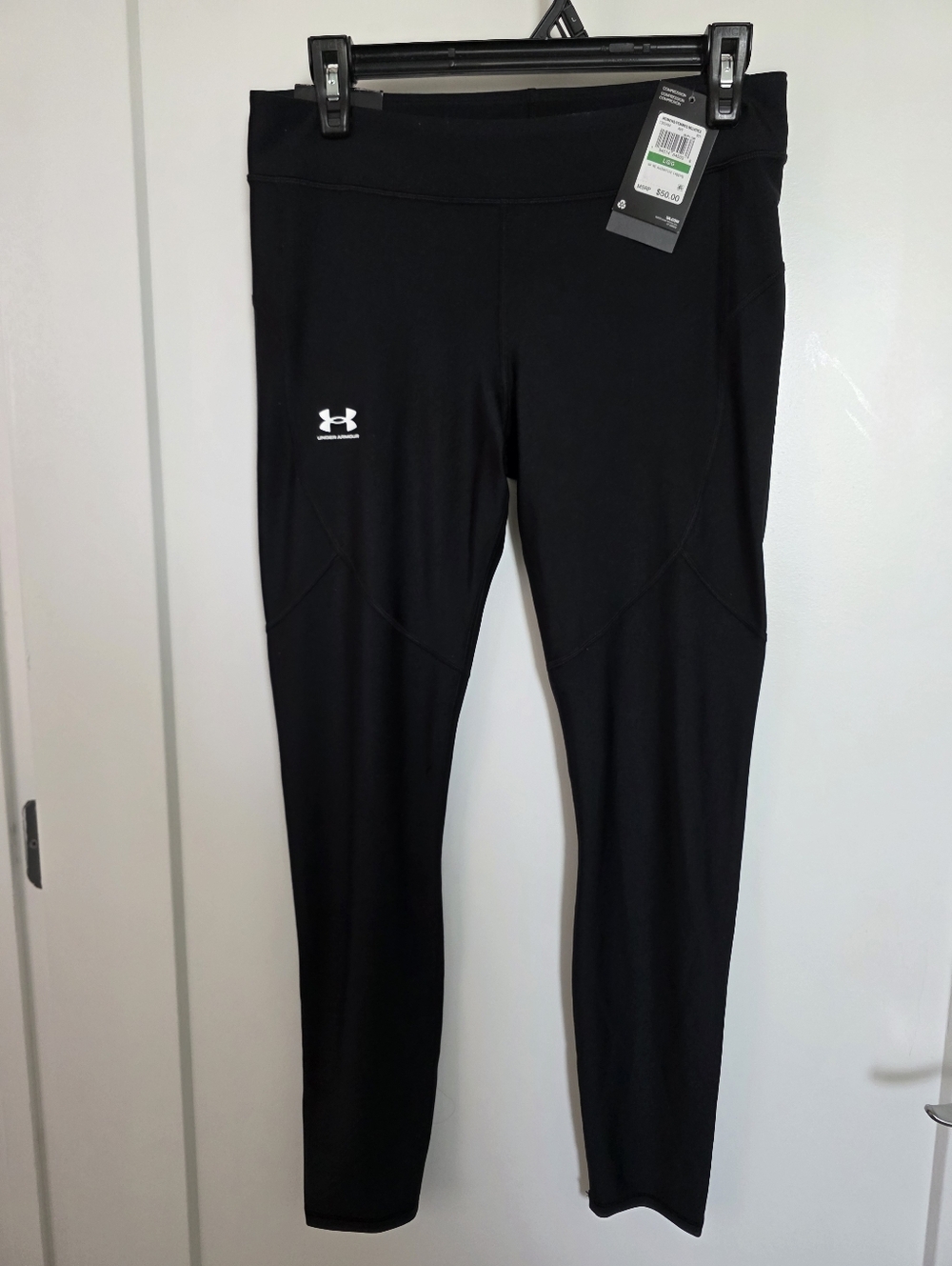 Under Armour Black Compression Leggings (Womens L)